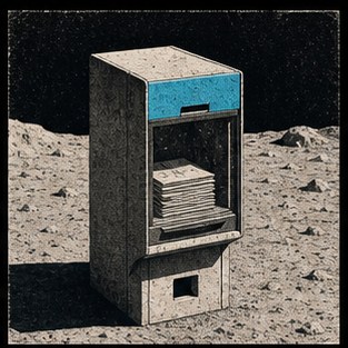 Vacuum newspaper box