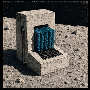 Moon-dust boot brush
