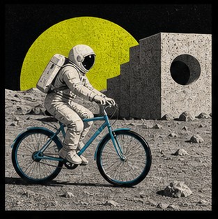 Lunar bicycle commuter