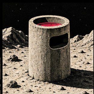 Crater litter bin