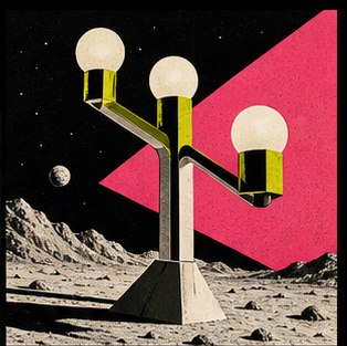 Lunar lamppost