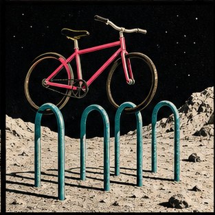 Low gravity bicycle rack
